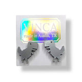 8-Bit Dinosaur Earrings