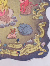 Camp Cryptid Risograph Print