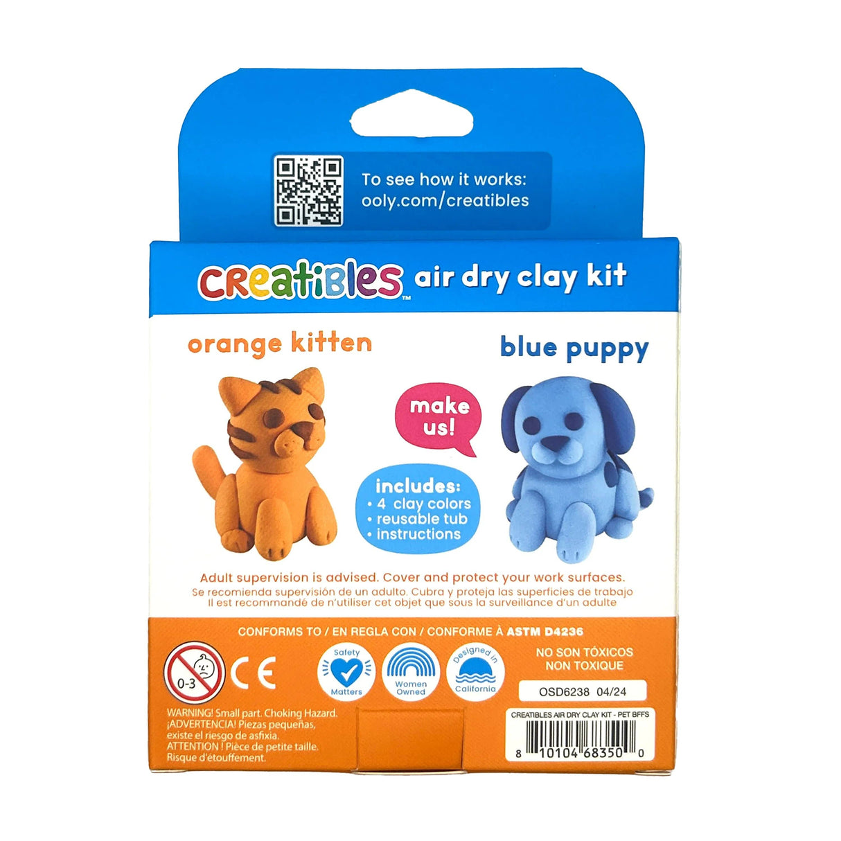 Pet BFFs Creatibles DIY Air-Dry Clay Kit