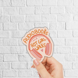 Audiobooks and Hot Girl Walks Vinyl Sticker