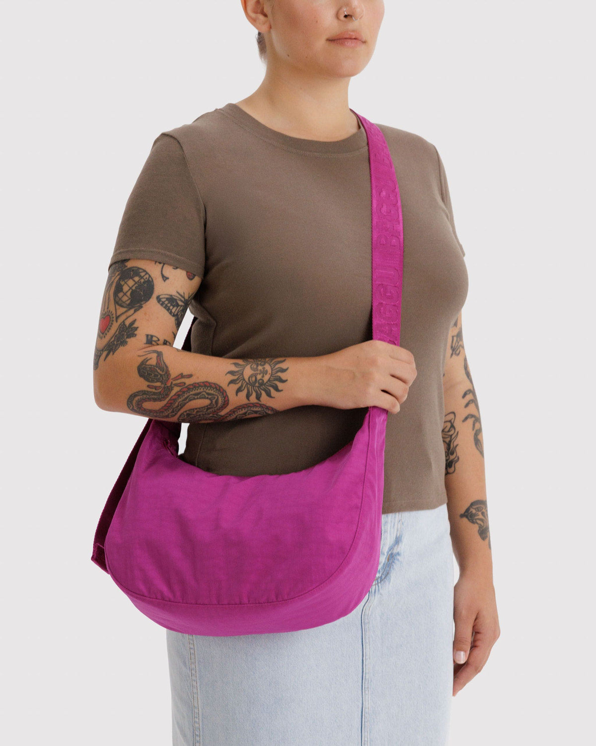 Medium Nylon Crescent Bag by BAGGU