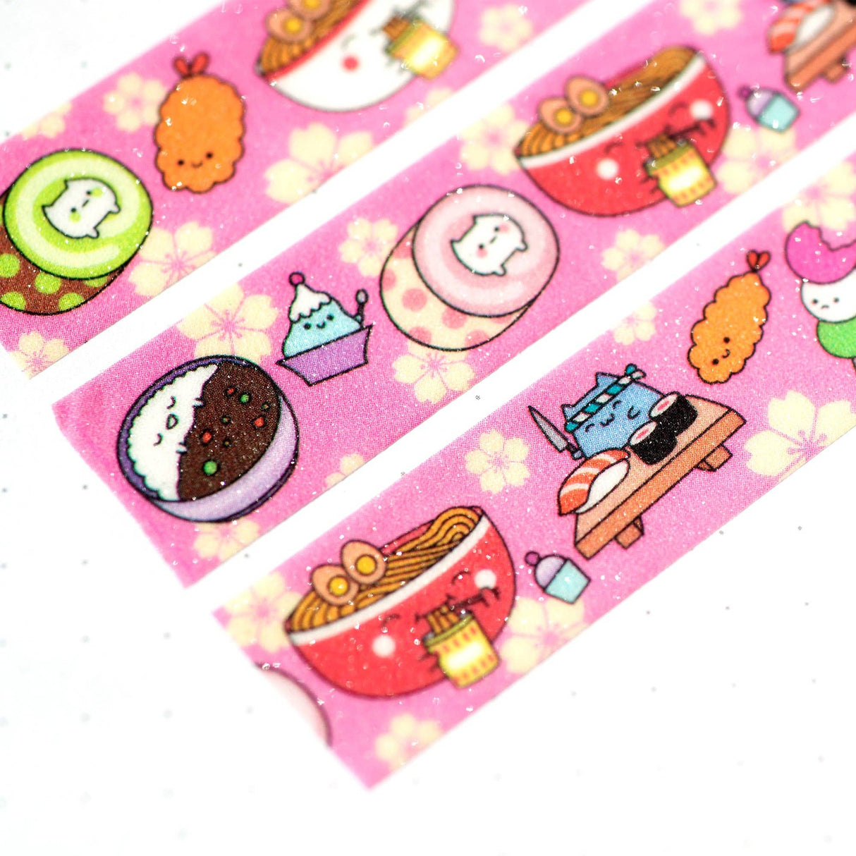 Japanese Foods Glitter Washi Tape