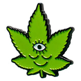 Tokeface Cannabis Leaf Enamel Pin