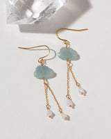 Cloud Nine Gemstone Drop Earring- Aquamarine