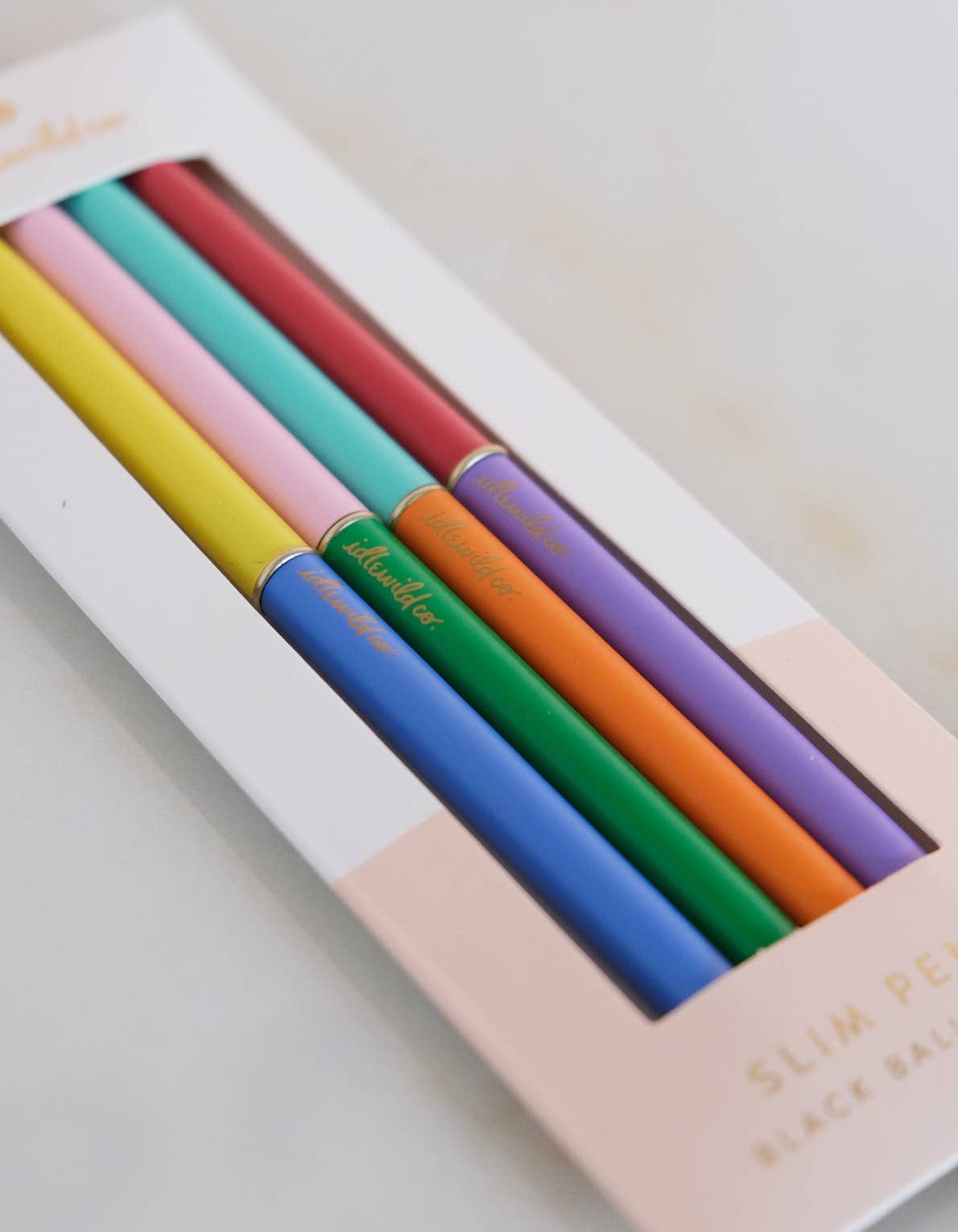 Classic Rainbow Duo-Tone Slim Pens Set of Four