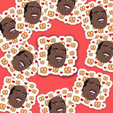 Stanley Hudson Pretzel Day Vinyl Sticker