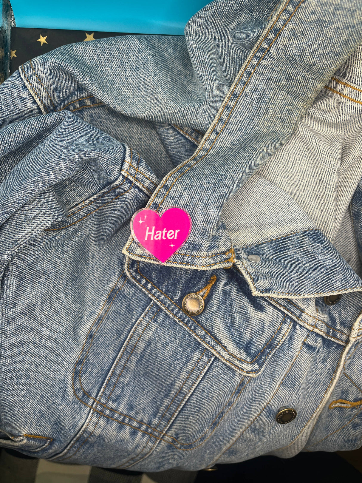 Hater Acrylic Pin