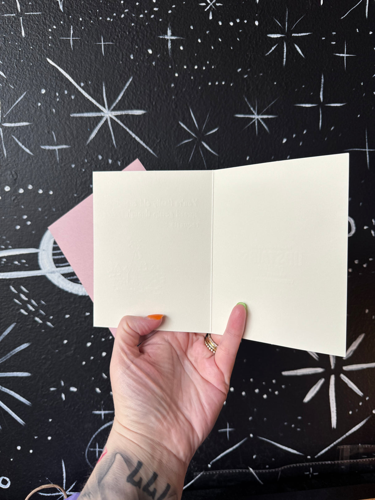 Gossip via Prayer Request Letterpress Birthday Card