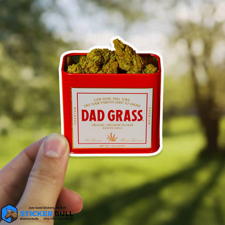 Dad Grass Weed Sticker