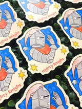 Nighty Knight Medieval Waterproof Vinyl Sticker