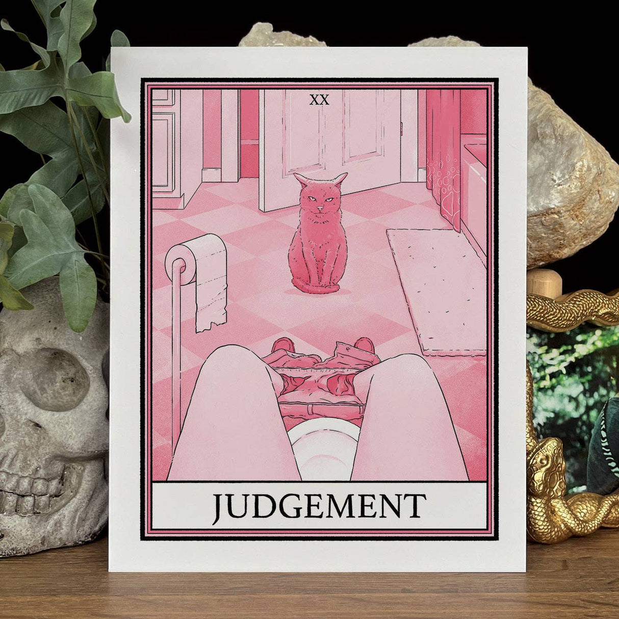Cat Tarot Judgement Art Print