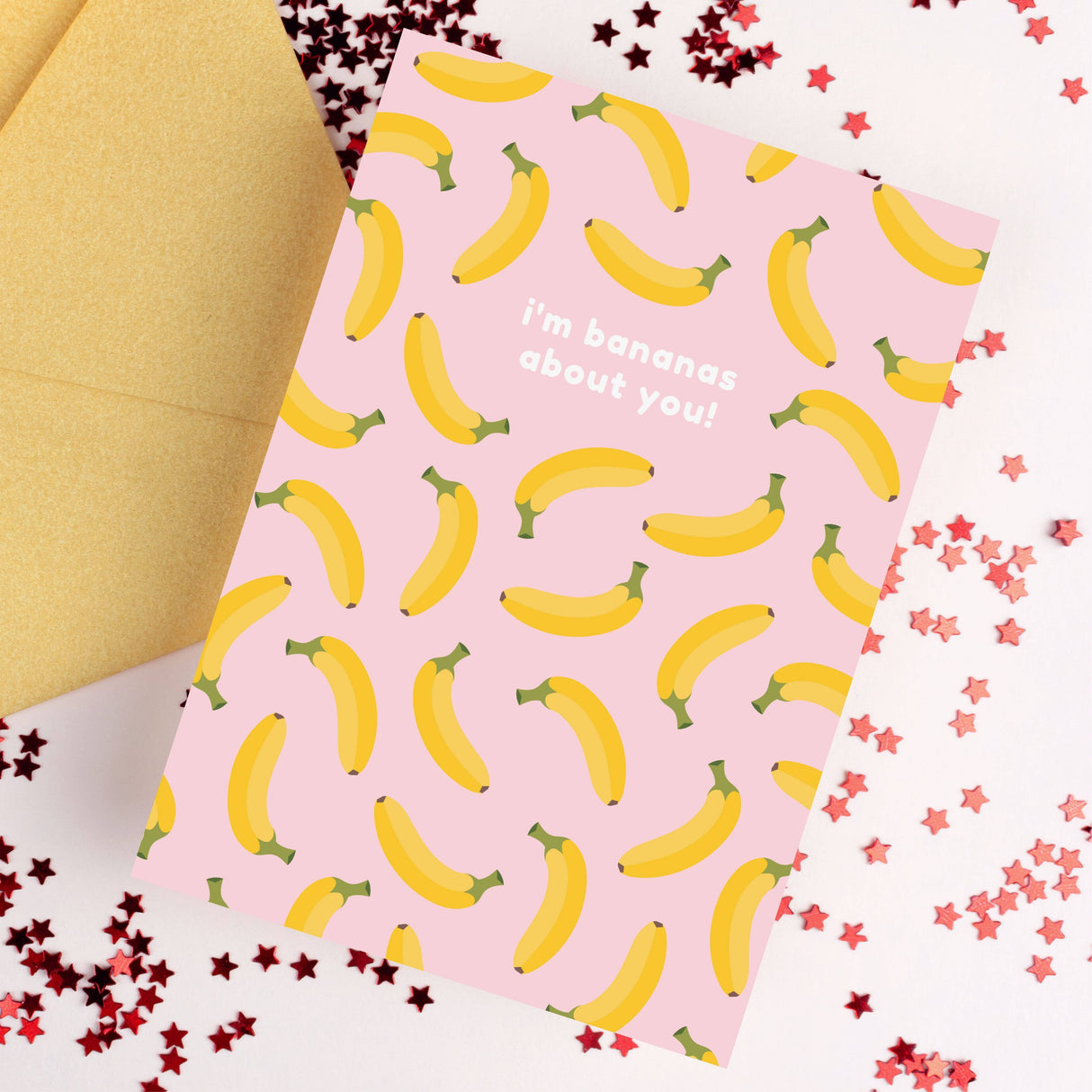 I'm Bananas About You Greetings Card