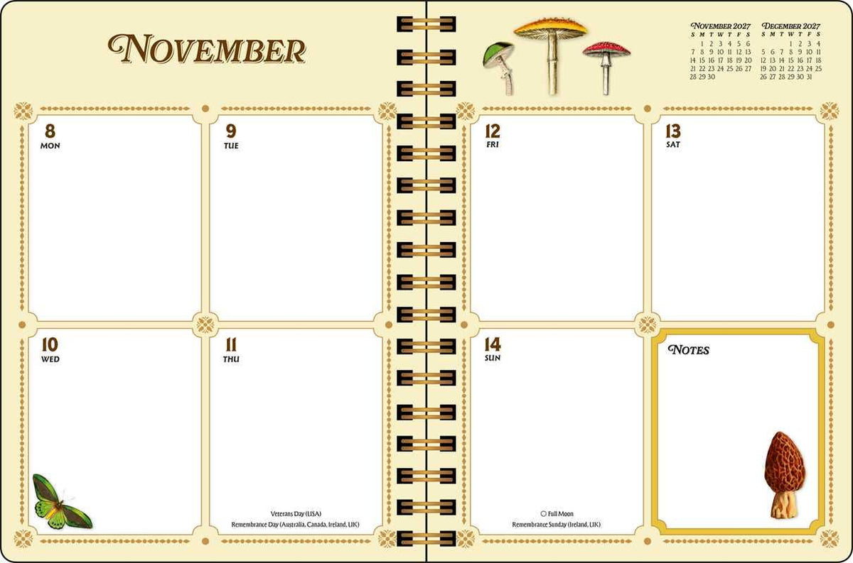 Antiquarian Sticker Book 2027 Monthly/Weekly Planner Calendar by Macmillan  Children's Books