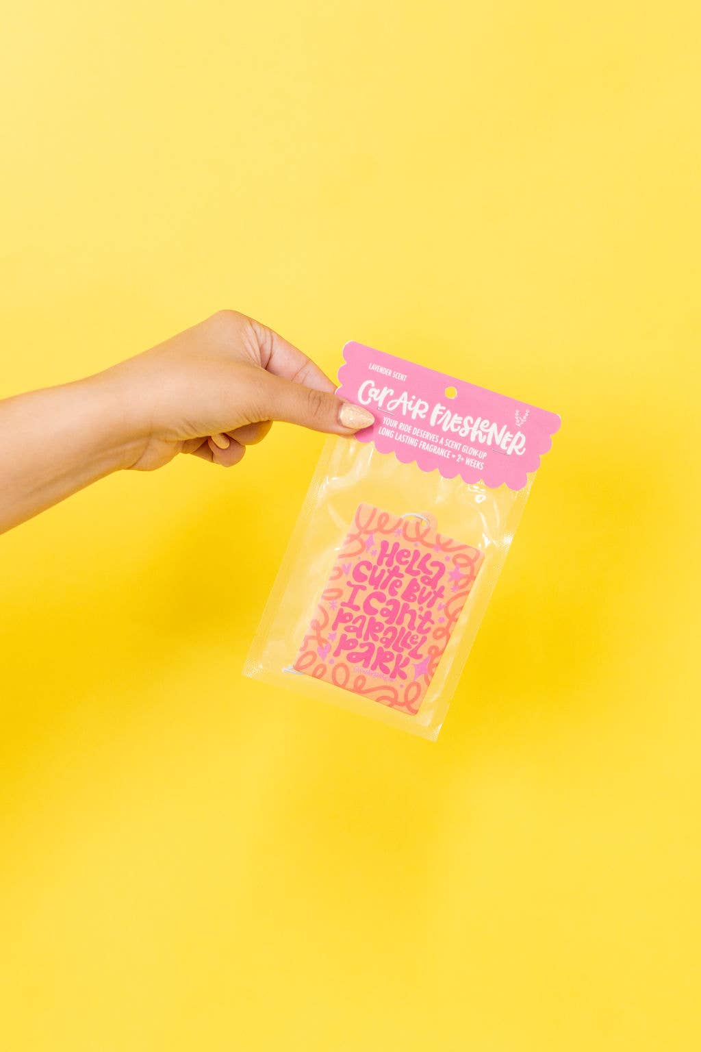 Hella Cute But I Can’t Parallel Park Air Freshener, Lavender