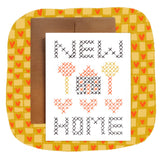 Cross Stitch New Home Greeting Card