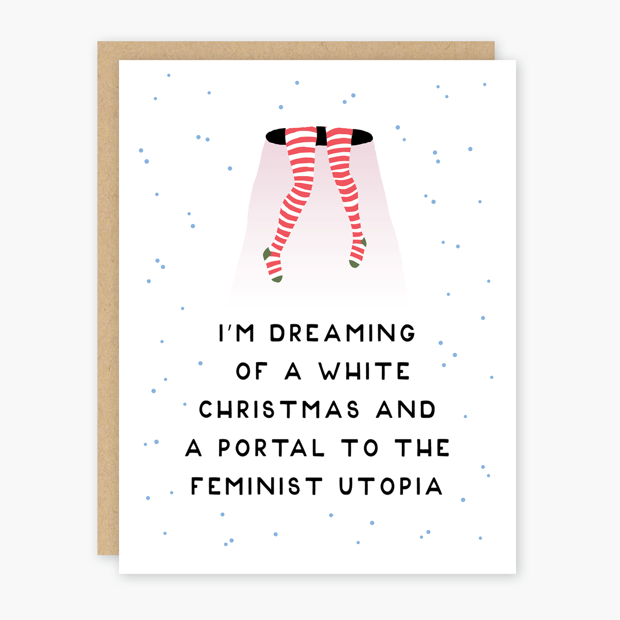 Single Feminist Utopia Holiday Card