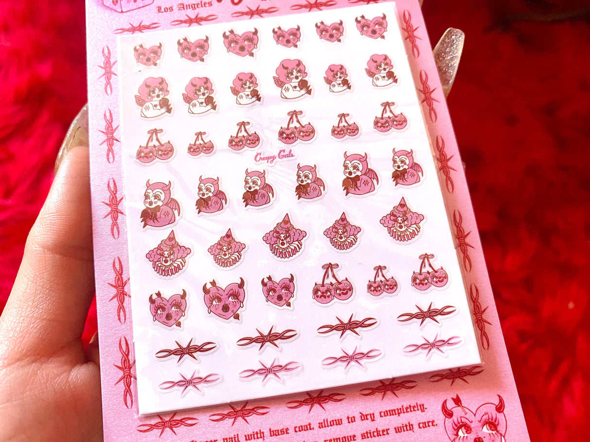 Lovecore Nail Decal Stickers