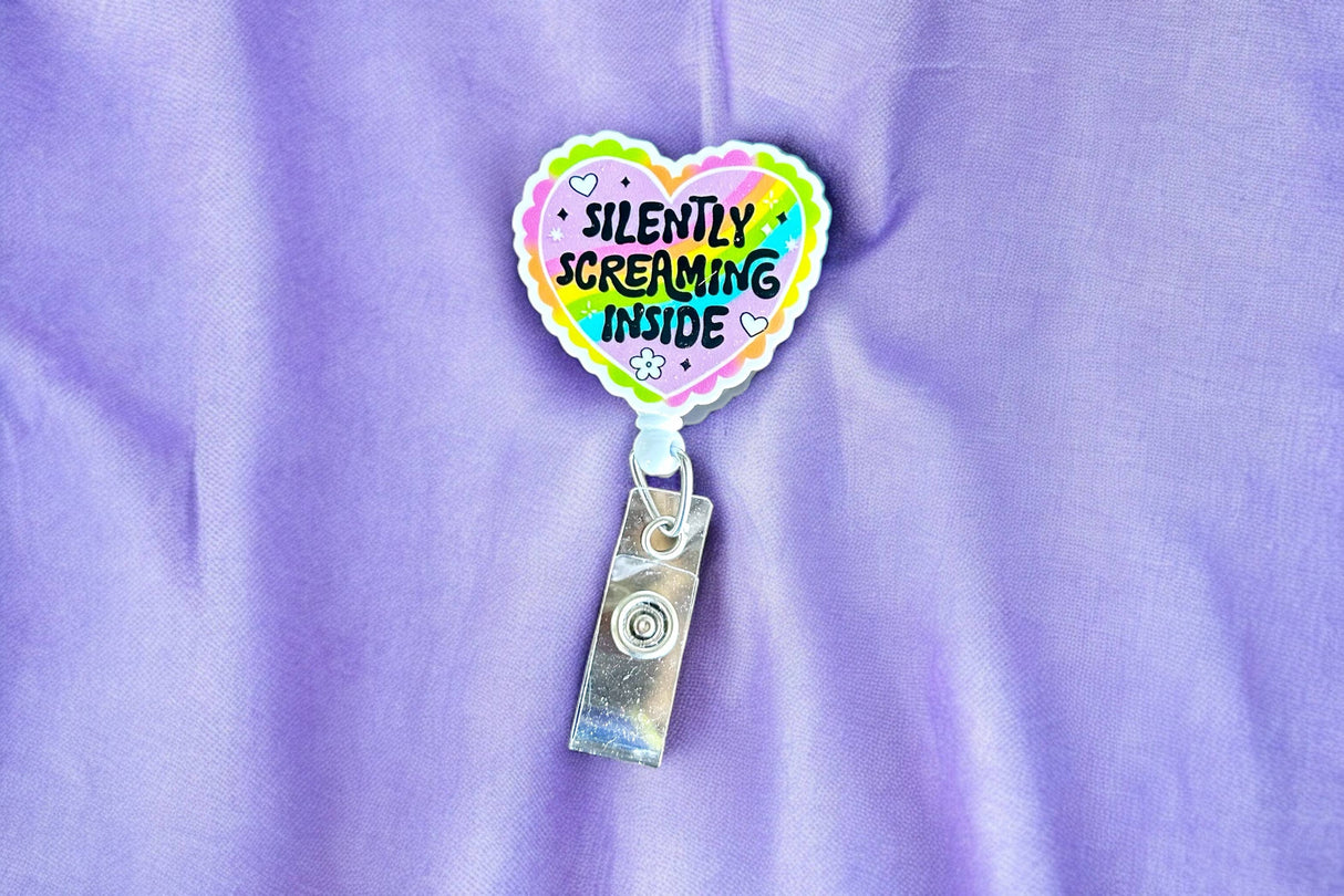  Silently Screaming Inside Badge Reel