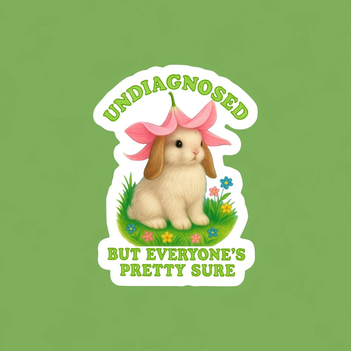 Undiagnosed But Everyone’s Pretty Sure Sticker