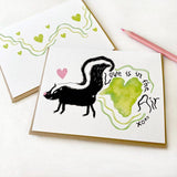Skunk Love Greeting Card