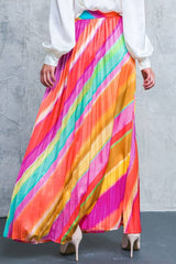 Fuchsia + Marigold Maxi Skirt