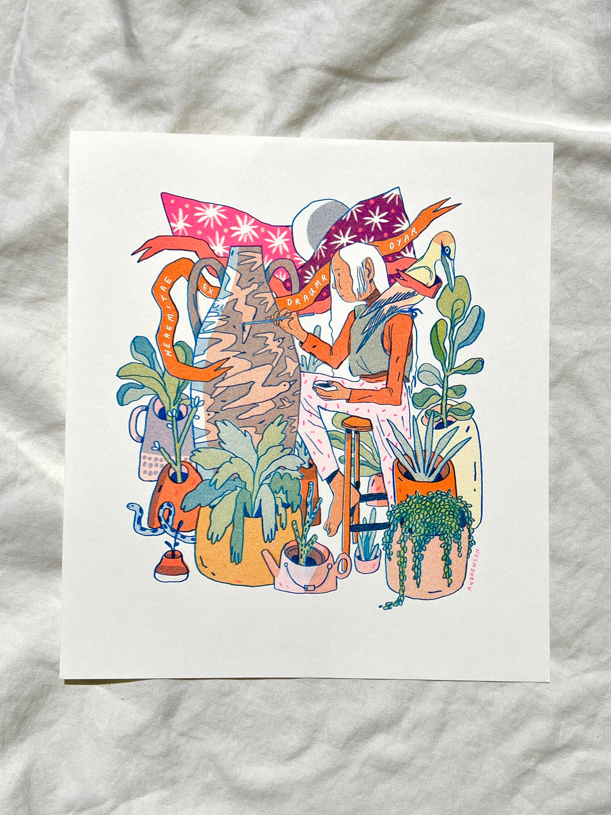 The Sculptor: Hermits of the Dream Islands Art Print