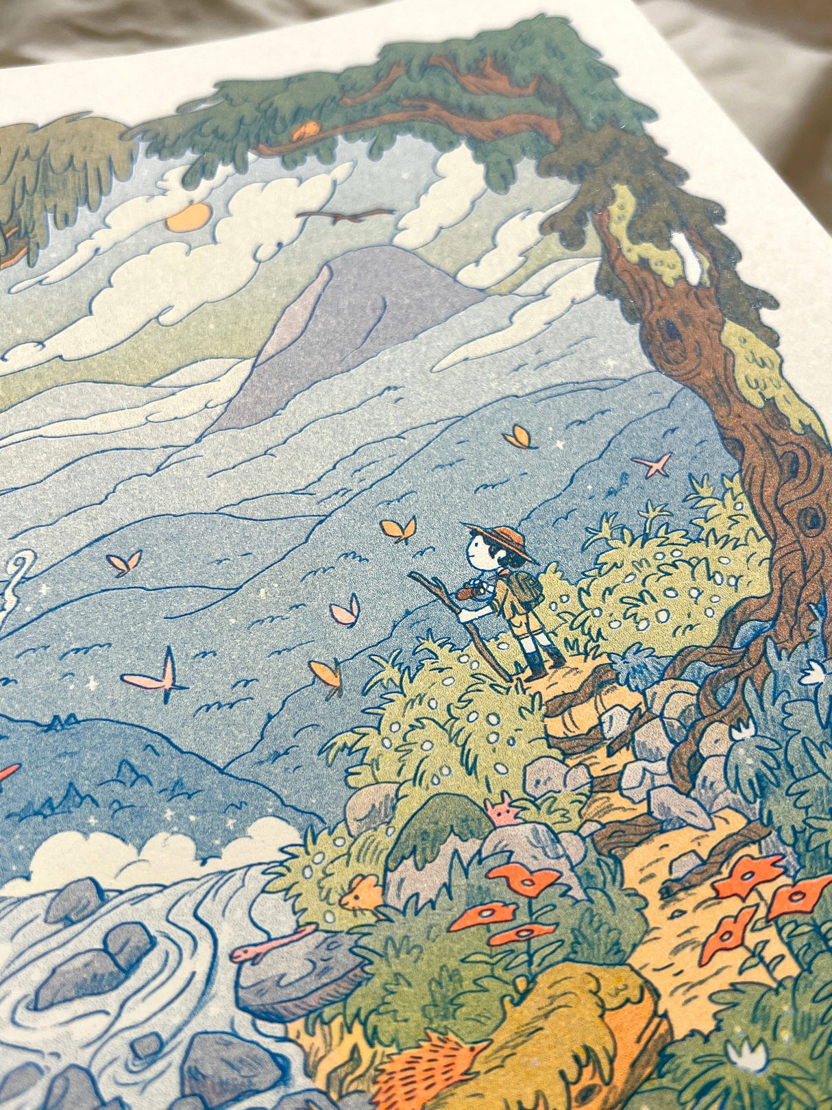 Mountain Dreams Riso Print