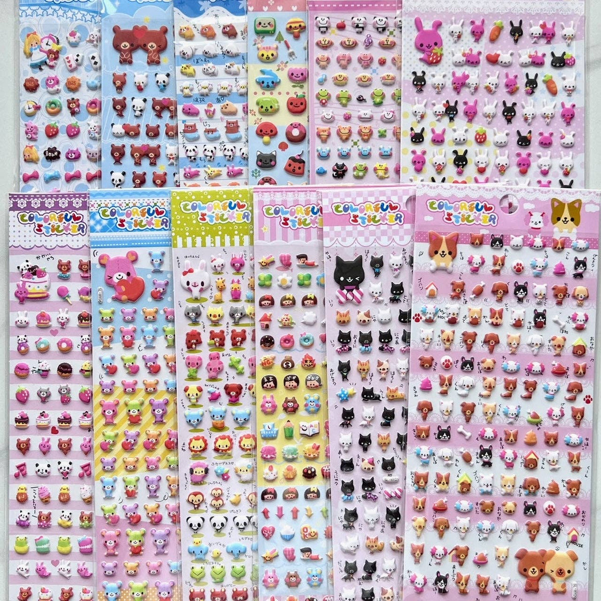 Mini Puffy Assorted Stickers