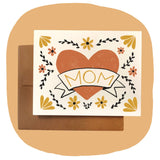 Mom Classic Heart Greeting Card
