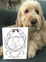 Giant Crab Greetings Card