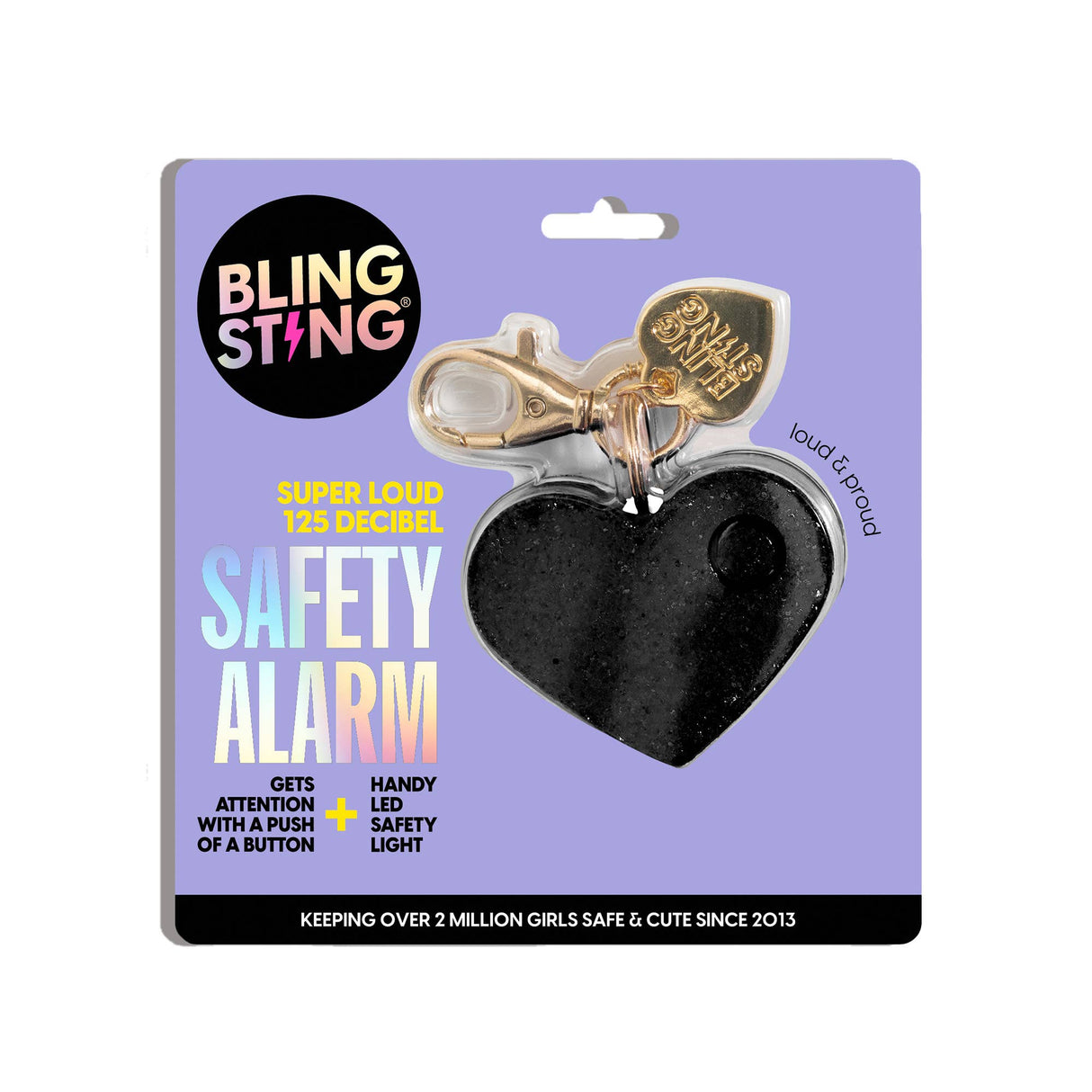 Glitter Heart Safety Alarm