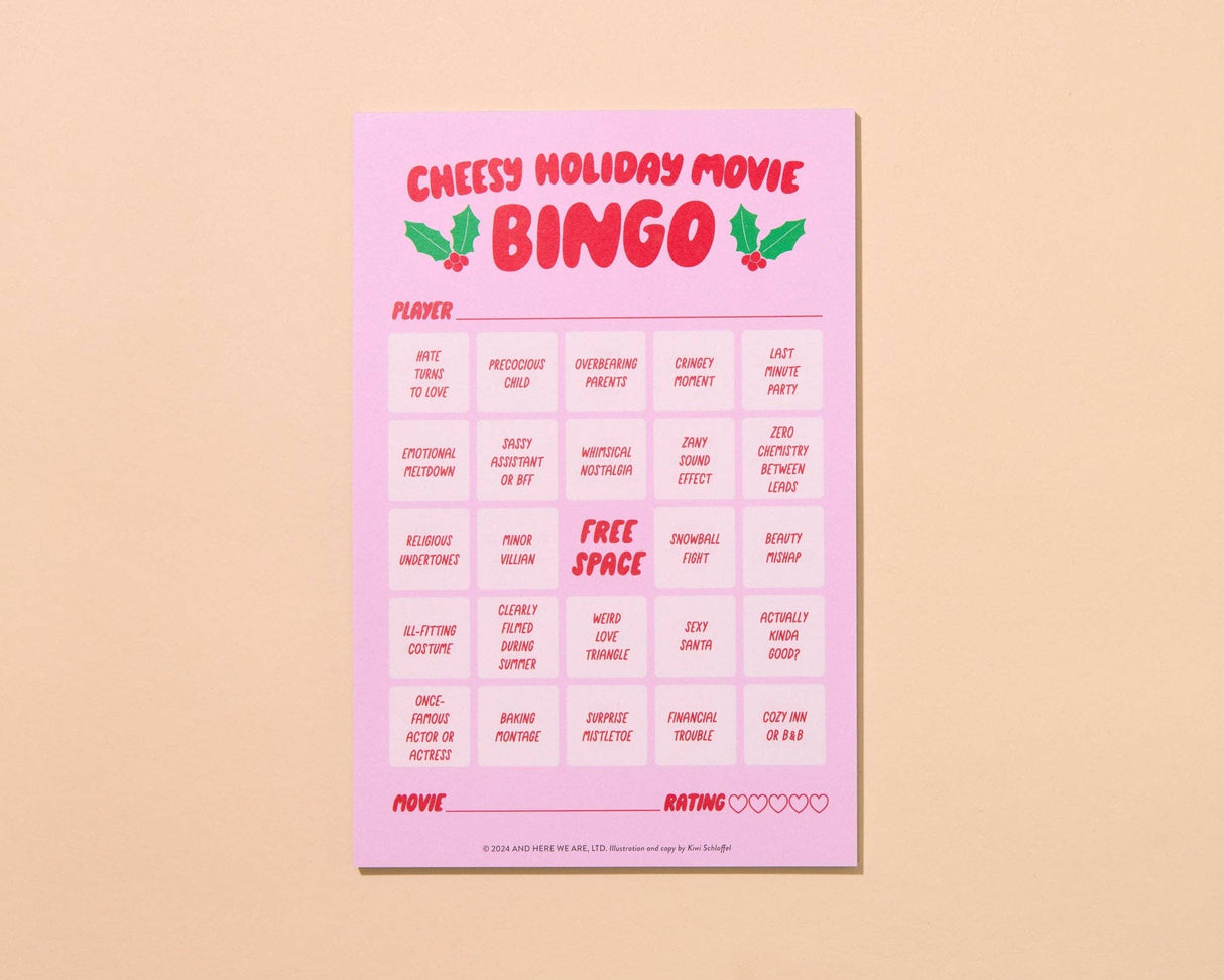 Cheesy Holiday Bingo