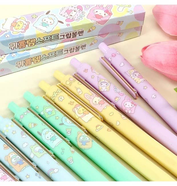 Sanrio Gold Clip & Soft Grip Pen Blind Box