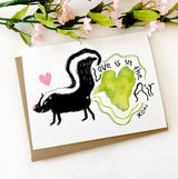 Skunk Love Greeting Card