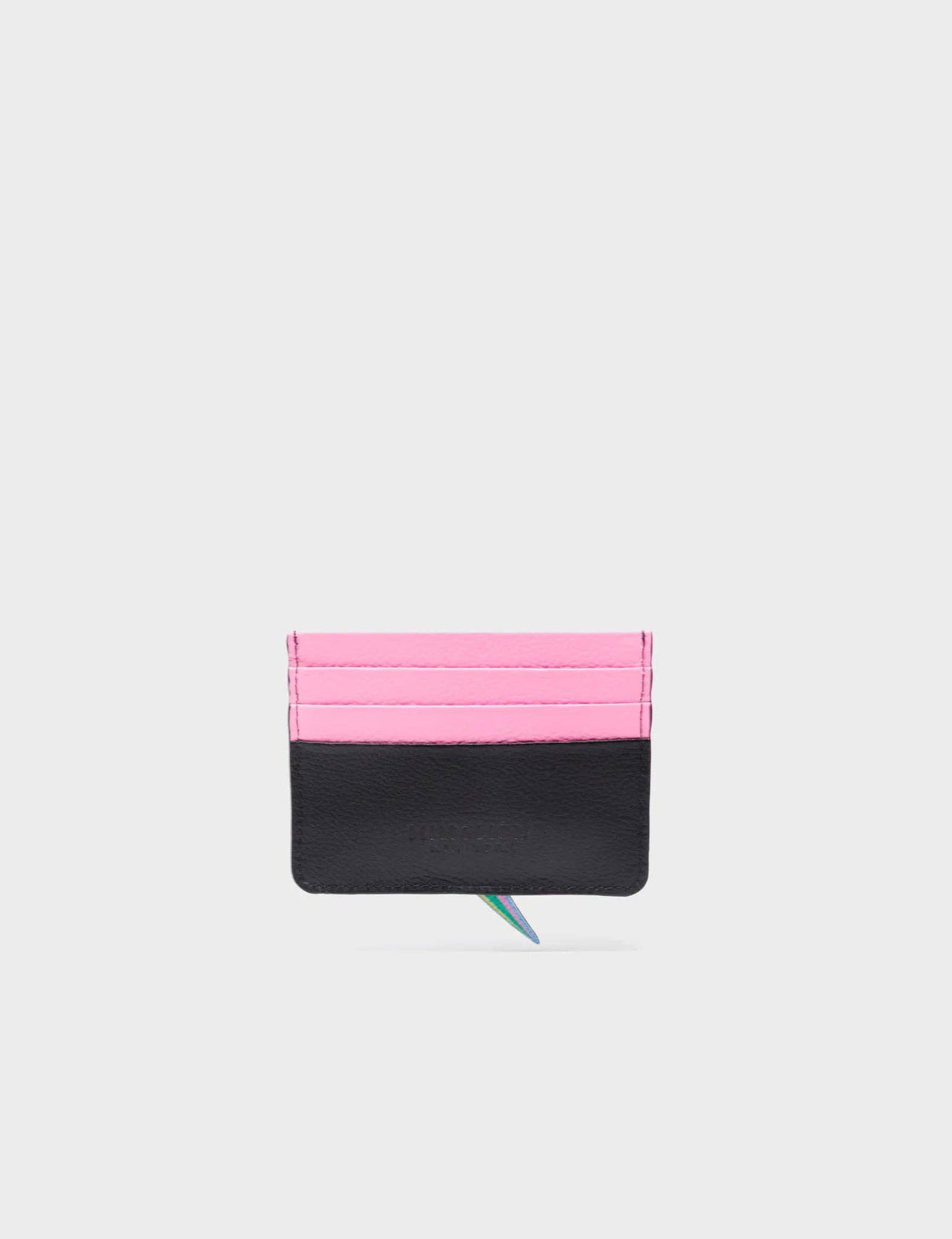 Filium Black Leather Cardholder - Flashie the Cloud Applique