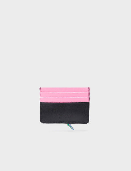Filium Black Leather Cardholder - Flashie the Cloud Applique