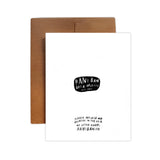 I Don't Want To Erase Greeting Card