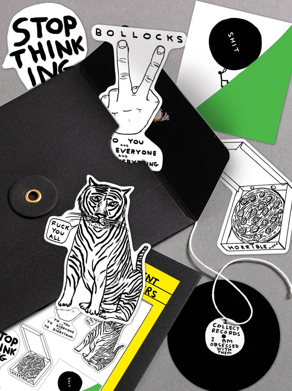 David Shrigley Sticker Pack 3