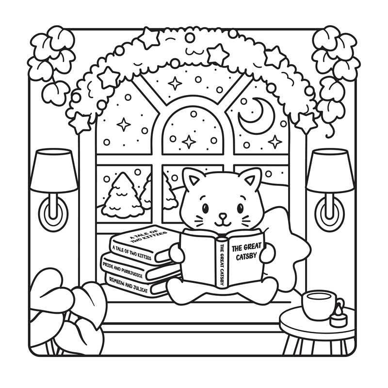 Snuggly Winter Coloring Book by