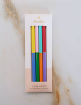 Classic Rainbow Duo-Tone Slim Pens Set of Four