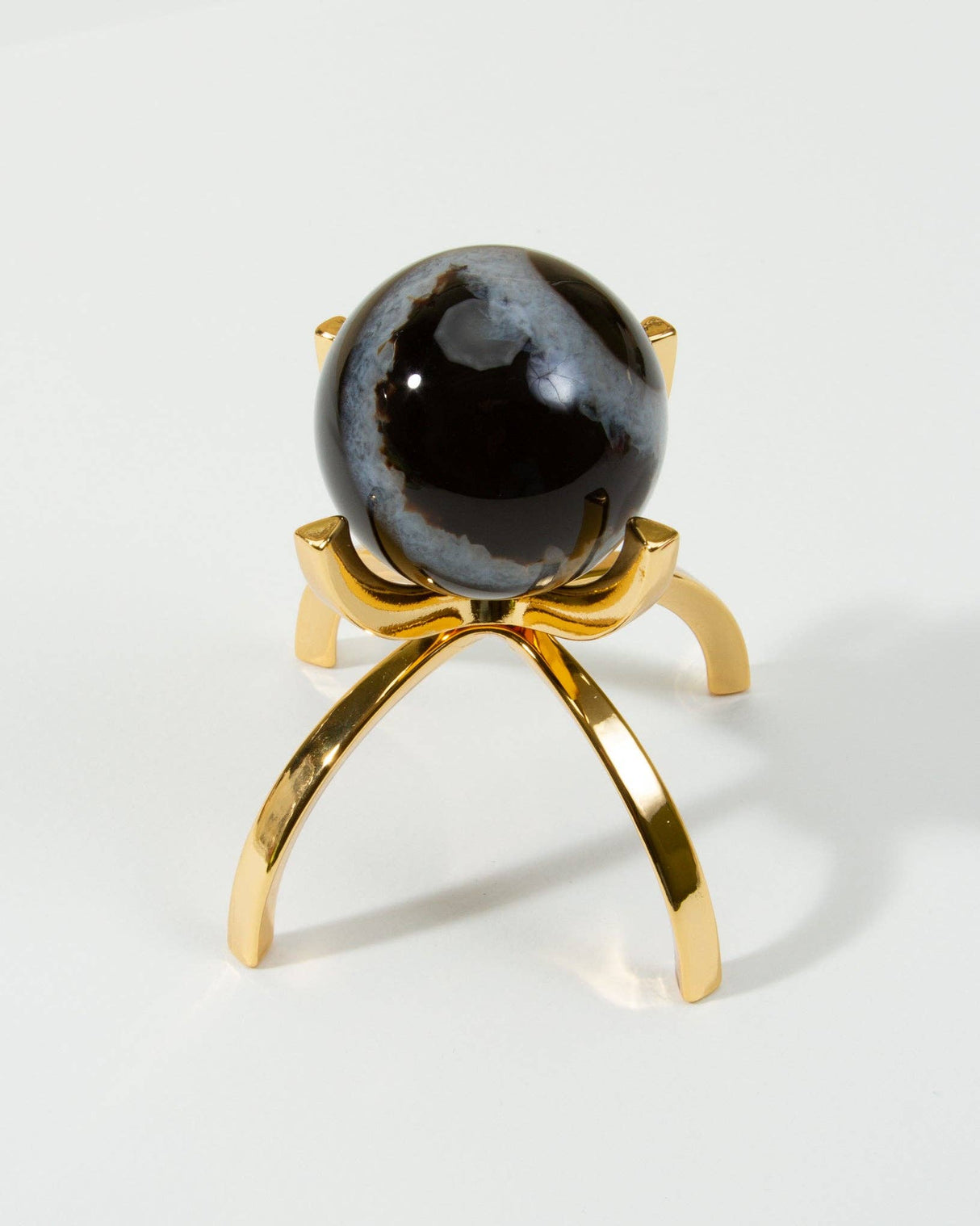 Sardonyx Eye Of The Beholder Gemstone Sphere On Stand Set