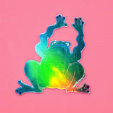 Panic Frog - Holographic Sticker