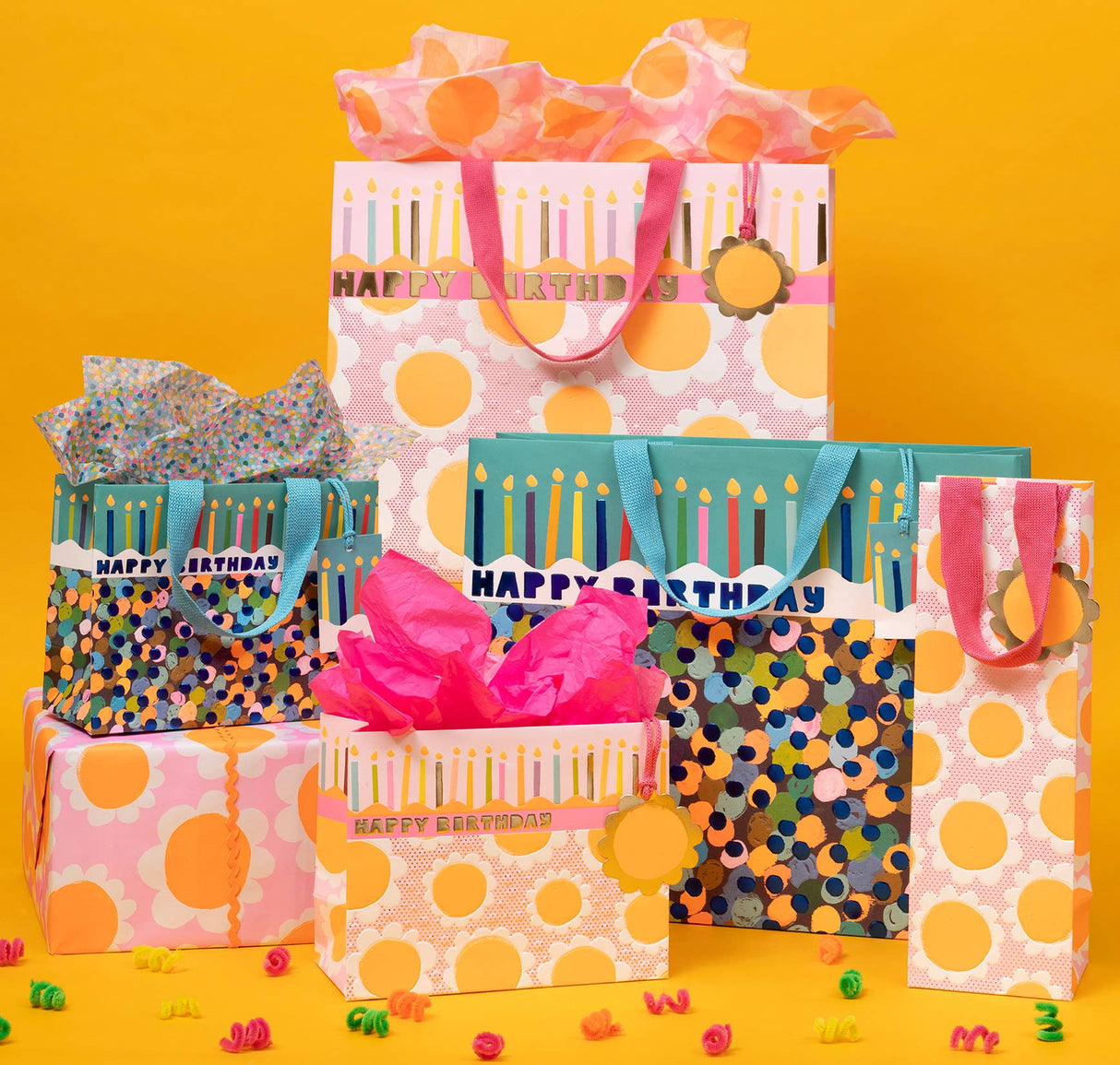 Short Dazzling Daisies Gift Bag
