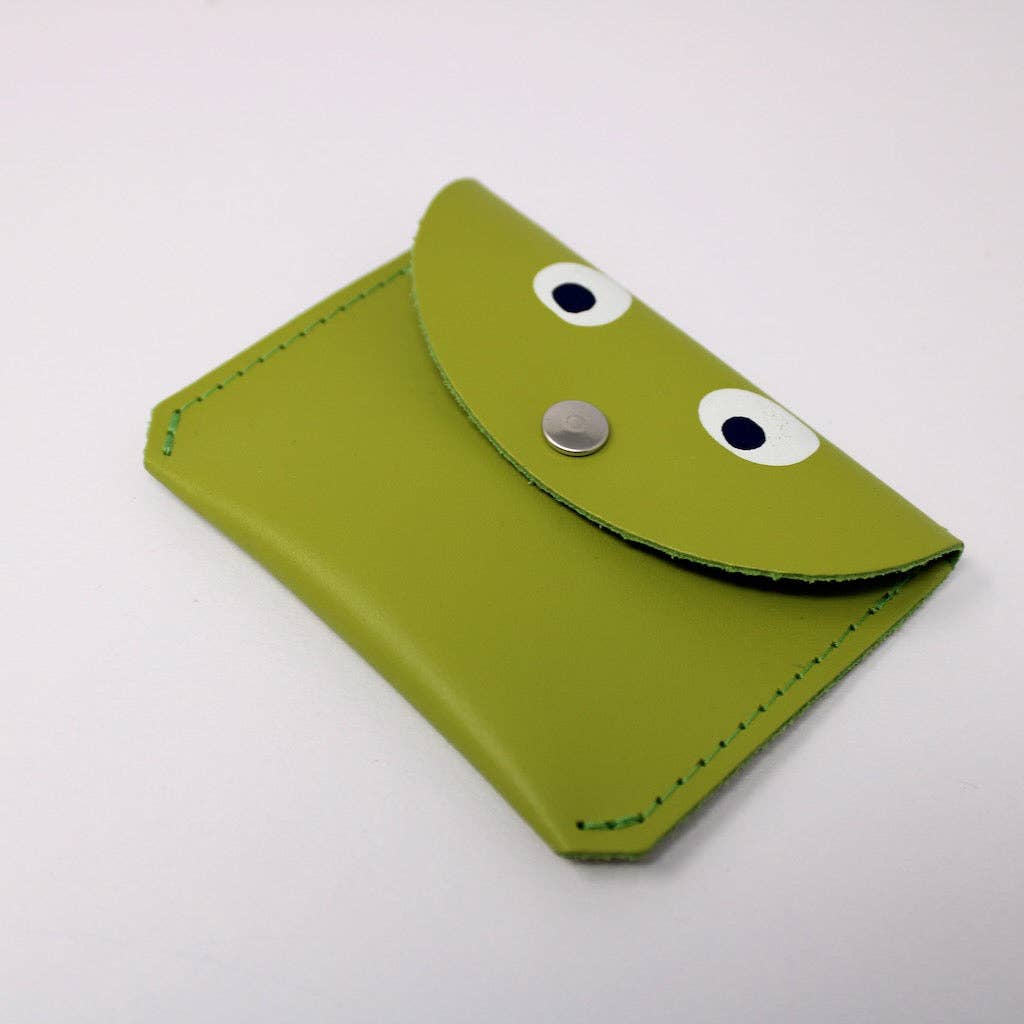 Leather Mini Money Googly Eye Purse