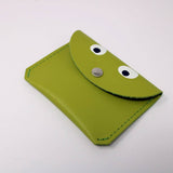 Leather Mini Money Googly Eye Purse