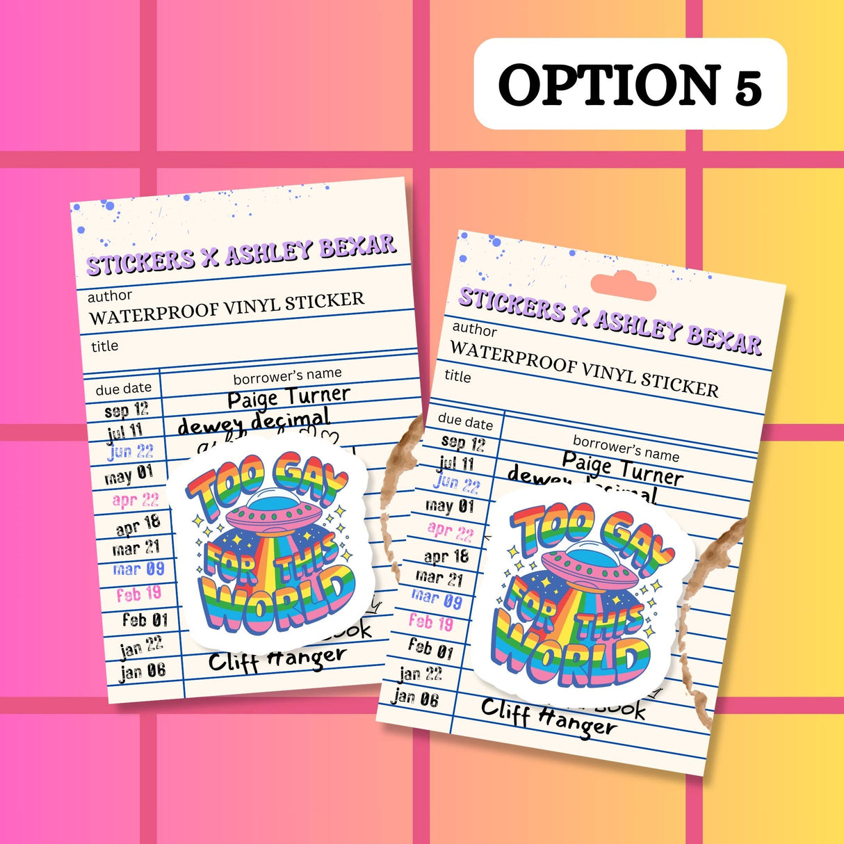 Gay LGBTQIA+ LGBT Funny Pride Waterproof Vinyl Sticker