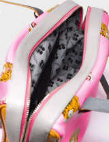 Esther Bubblegum Pink Satchel Bag - Blazing Tiger Print