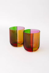 Low Ball Glasses, Colorblock