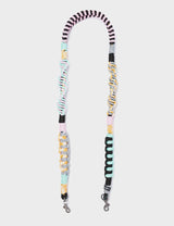 Detachable Shoulder Strap Yellow, Mint and Gray Handwoven Paracord