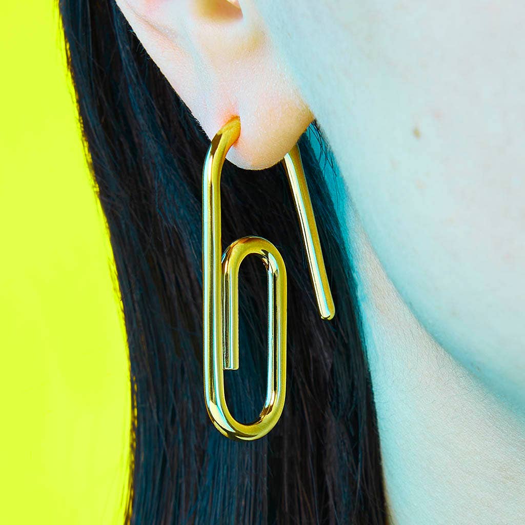 Paper Clip Earring